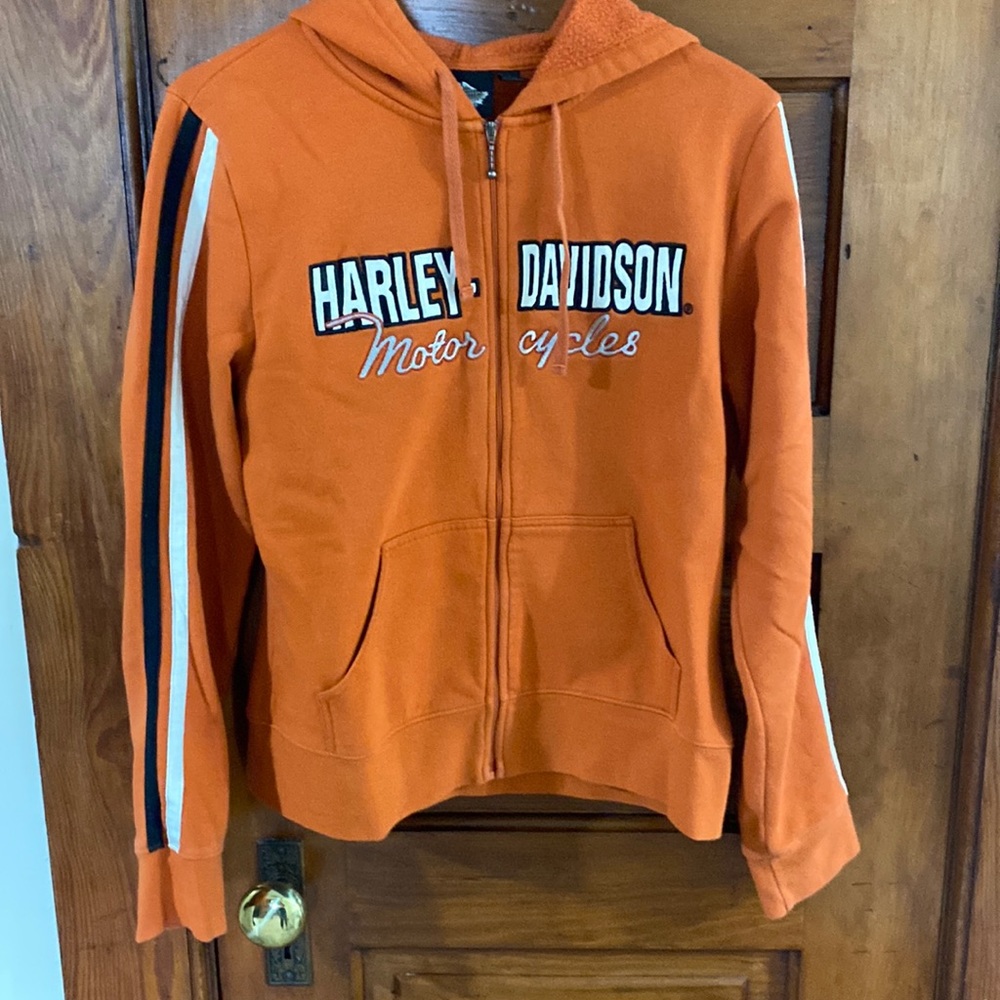 Harley Davidson fitted zip hoodie